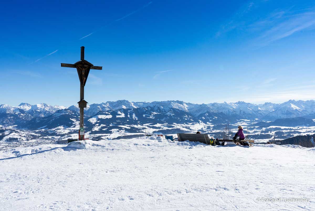 Panoramablick in die Berge